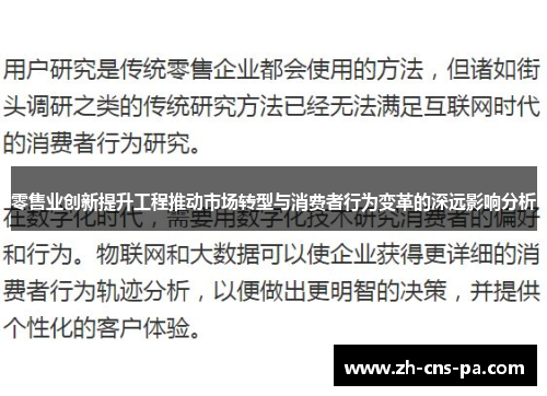 零售业创新提升工程推动市场转型与消费者行为变革的深远影响分析